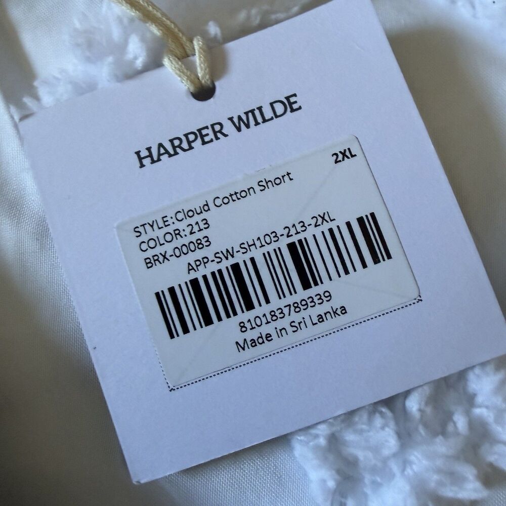 Harper Wilde- Cozy Pima Pajama Cloud Cotton 2XL Shorts NWT Comfy Soft Pull On - Picture 5 of 6